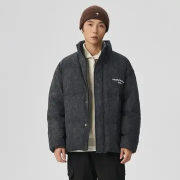 ZD custom embroidery letters black winter jacket