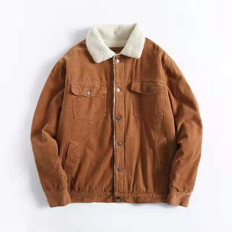 ZD sherpa collar classical corduroy jacket