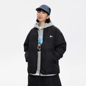 ZD baseball collar embroidery mens black puffer jacket