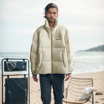 ZD Men's Puffer Down Winter Streetwear Quilted Jacket