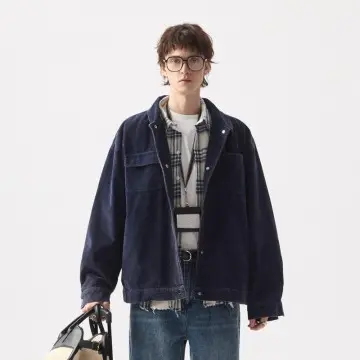 ZD turn down collar mens corduroy jacket