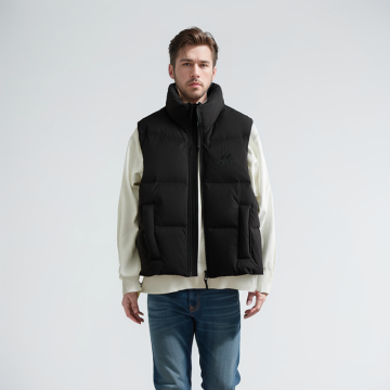 ZD custom embroidery sleeveless puffer jacket