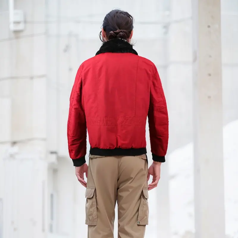 ZD Men's Detachable Fake Fur Collar Puffer Jacket