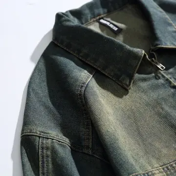 ZD new design oversized vintage denim jacket