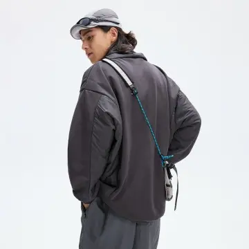 ZD polyester padding pullover mens black puffer jacket