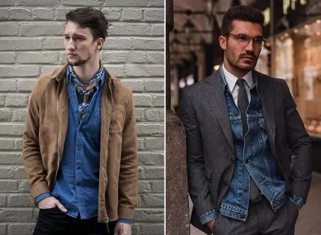 Don’t wear a denim jacket with a sweatshirt, it’s too tacky! Learn these 3 types of layering, which are fashionable and advanced