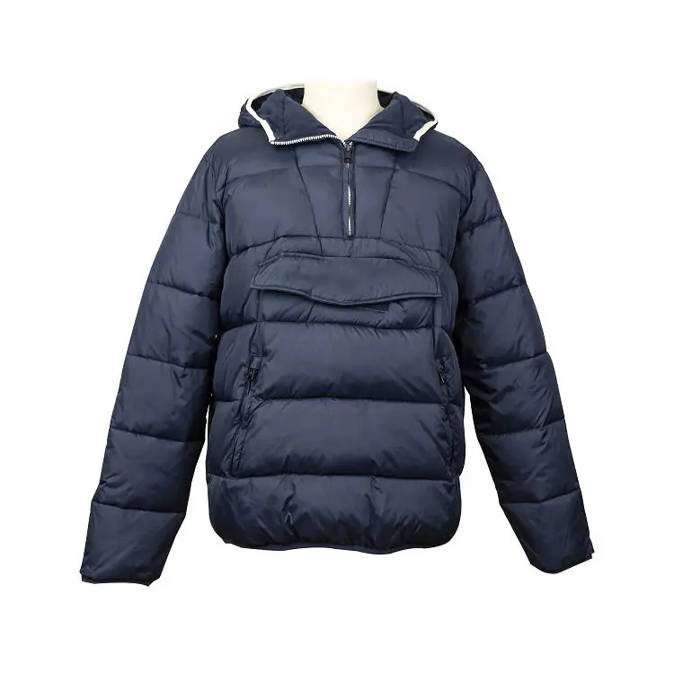 ZD QUARTER 1/4 ZIPPER NECK PULLOVER PUFFER JACKET FOR MEN