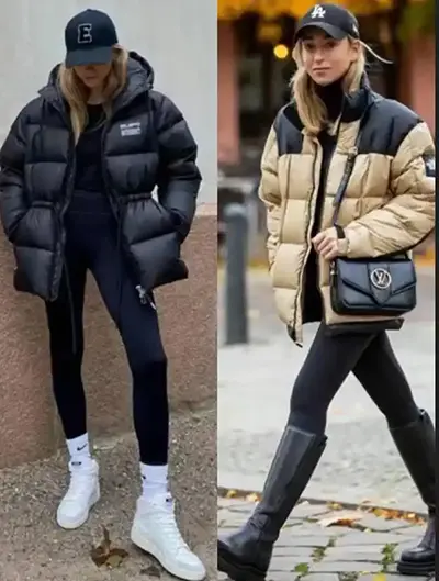 Winter down jacket, this is the best look