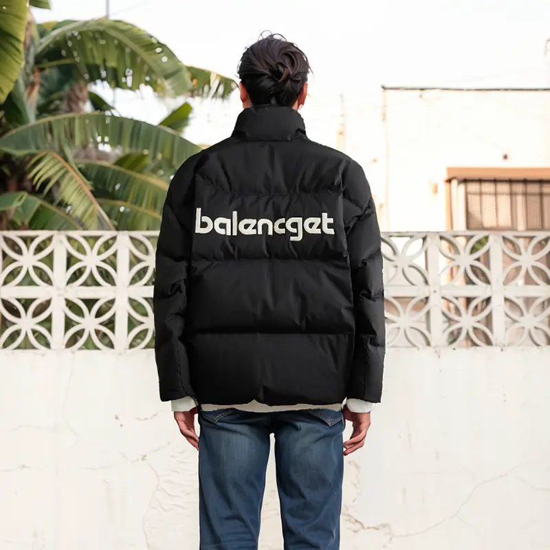 ZD custom embroidery puffer down jacket men