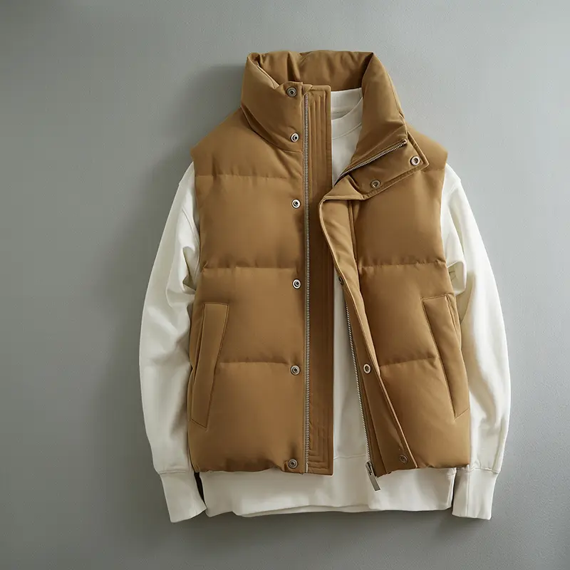 ZD embroidery back down jacket vest