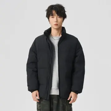 ZD contrast yoke printed logo down jacket women