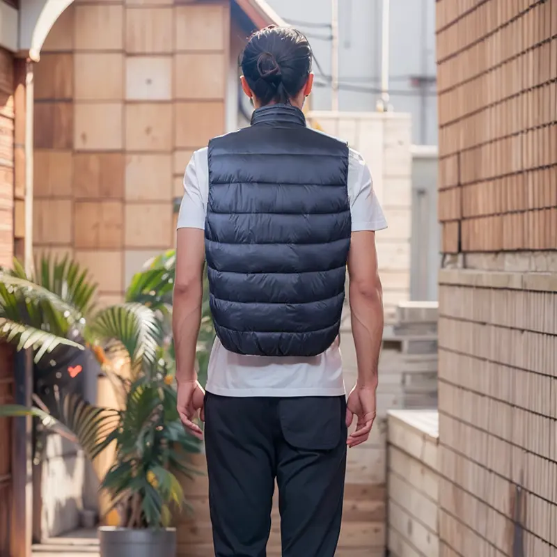 ZD Men's custom sleeveless puffer jacket