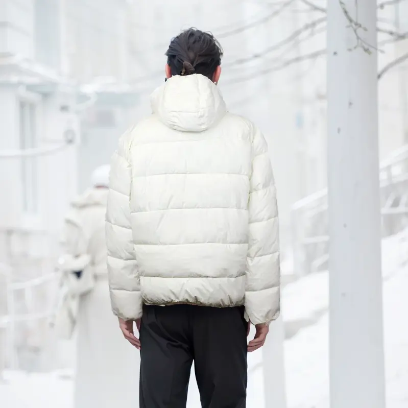 ZD QUARTER 1/4 ZIPPER NECK PULLOVER PUFFER JACKET FOR MEN