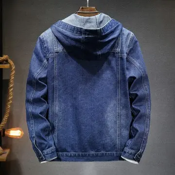 ZD windproof hooded denim jacket