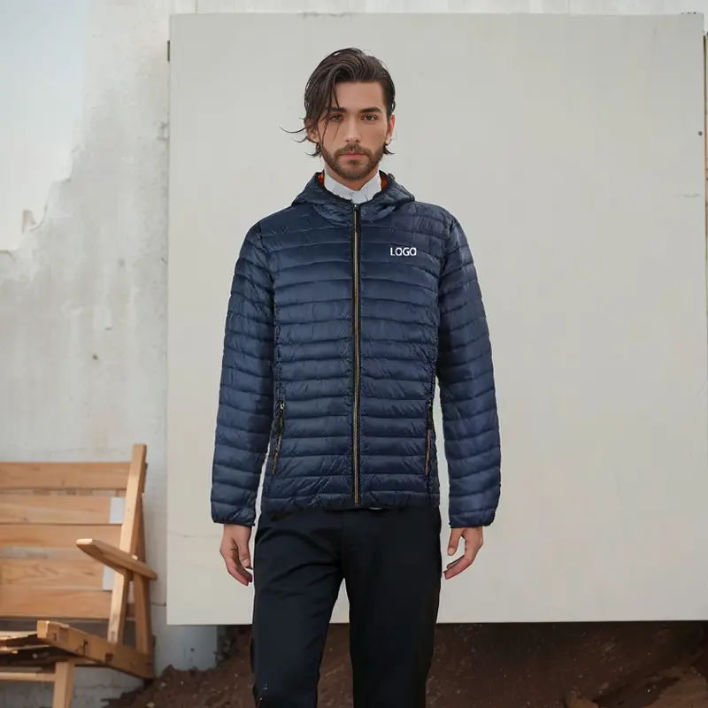 ZD lightweight Puffer Jacket Ultra Light down Coat for Men