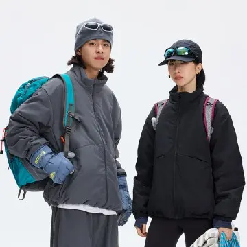 ZD stand collar mens black puffer jacket