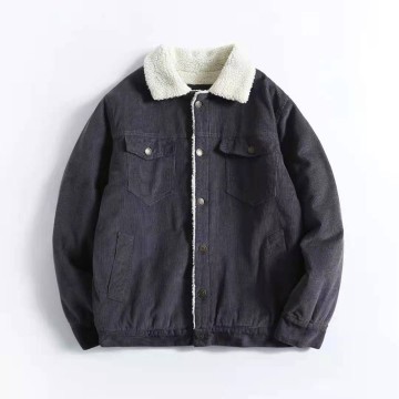 ZD sherpa collar classical corduroy jacket