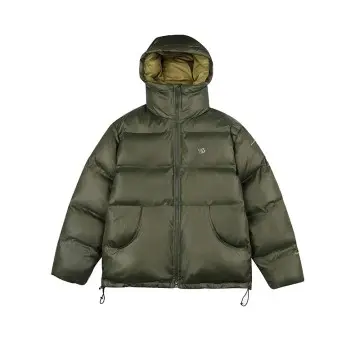 ZD high street hooded mens black puffer jacket