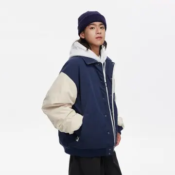 ZD retro color blocking down jacket women