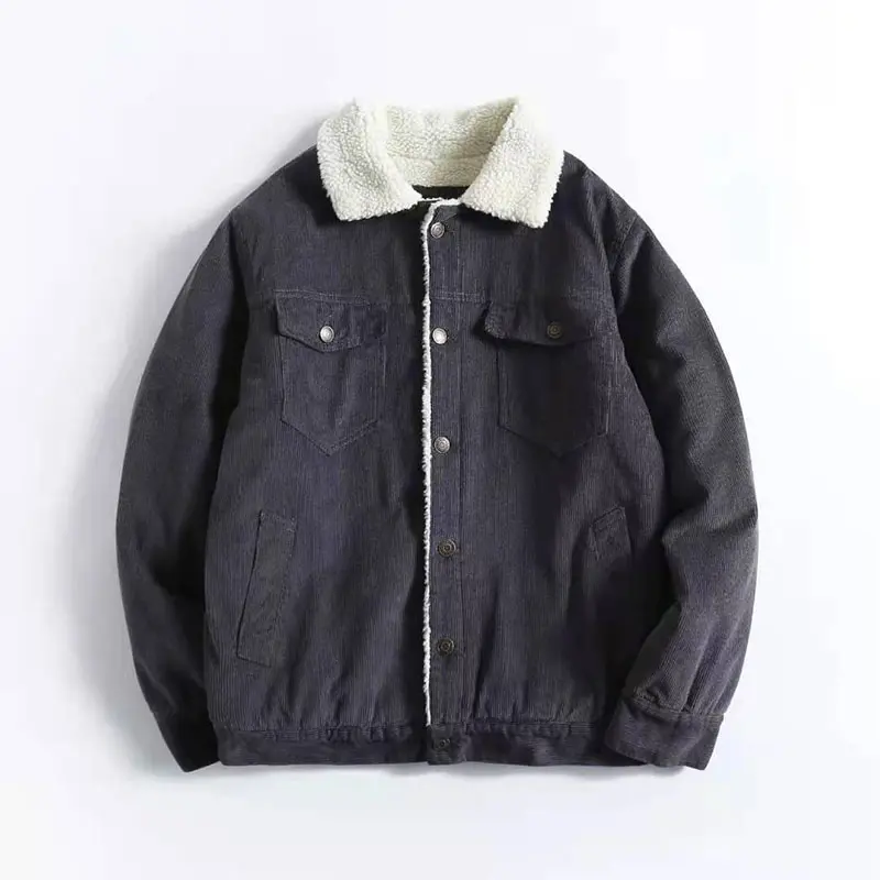ZD sherpa collar classical corduroy jacket