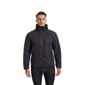 ZD reflective mens black bomber jacket