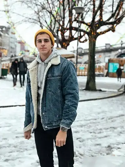 Denim jackets are also practical in winter