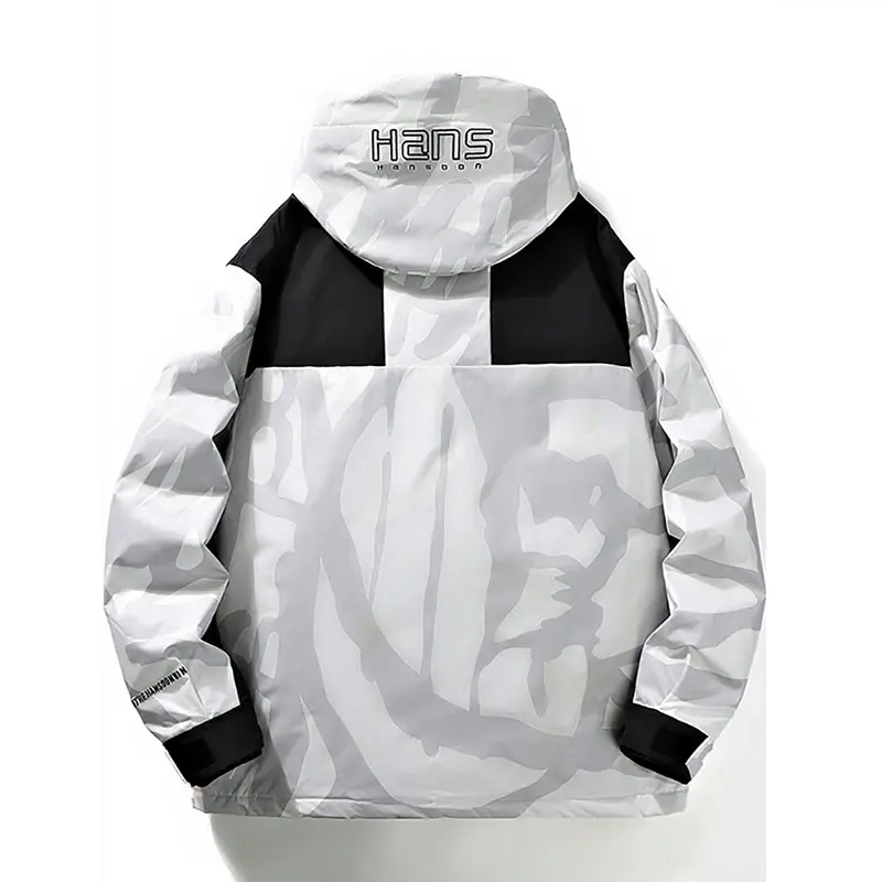 ZD mens windproof outdoor hooded puffer coat