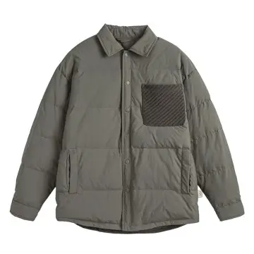 ZD contrast pocket white duck down jacket men