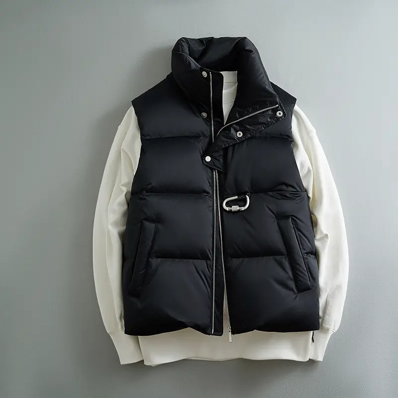 ZD sleeveless black down puffer jacket