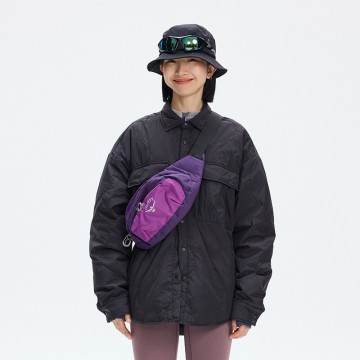 ZD turn down collar unisex thin puffer jacket