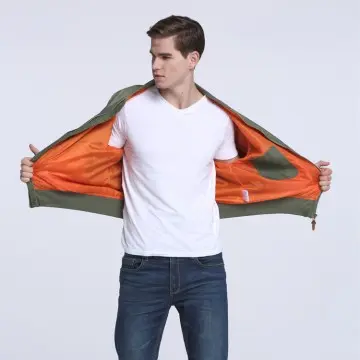 ZD rib collar oversized flight jacket mens