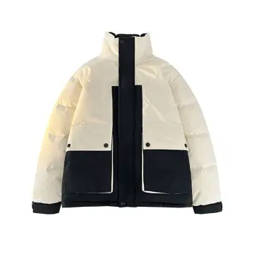 ZD block color down padding mens puffer jacket