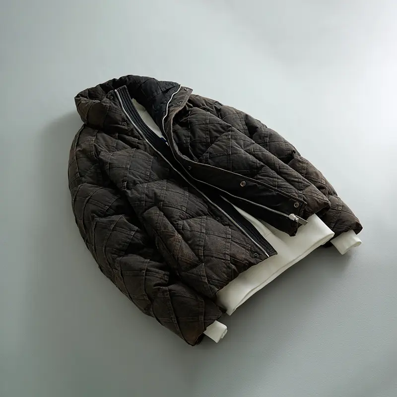 ZD vintage men winter puffer jacket