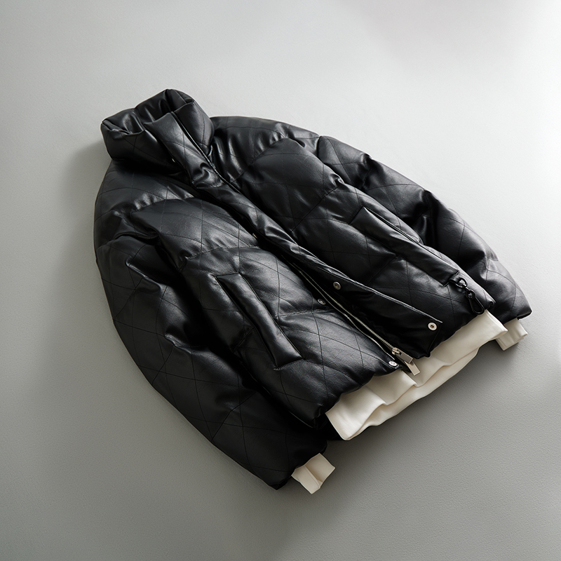 ZD black waterproof down puffer jacket