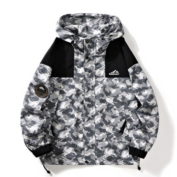 ZD custom camo print mens outdoor jackets
