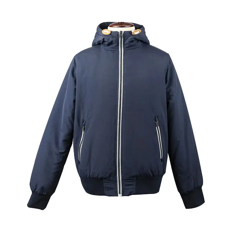 ZD Drawstring Hood Jacket for Men Winter Men Puffer Jackets